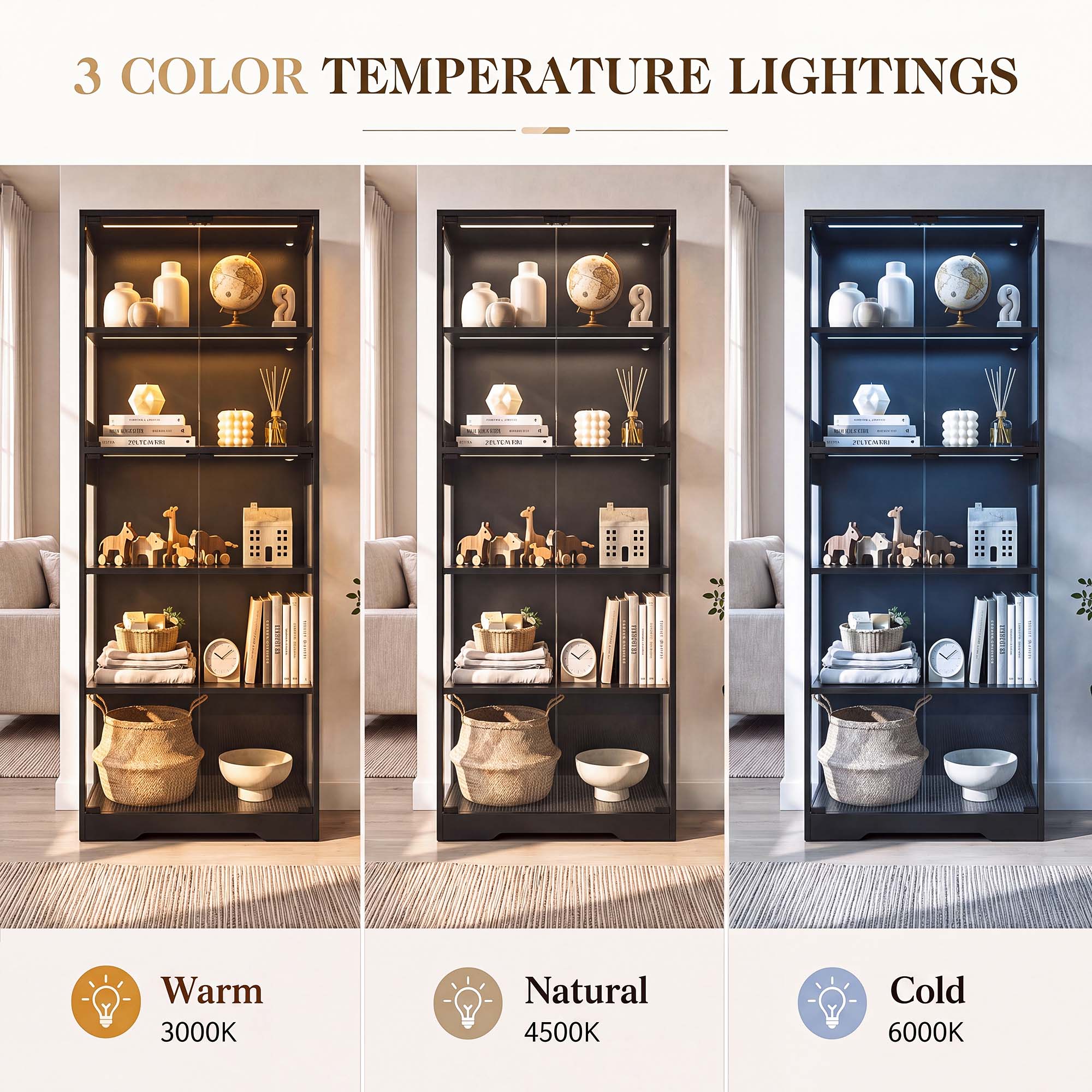 TCGBKAF 5‑Tier Display Cabinet - đánh giá và giá Collectible Collection