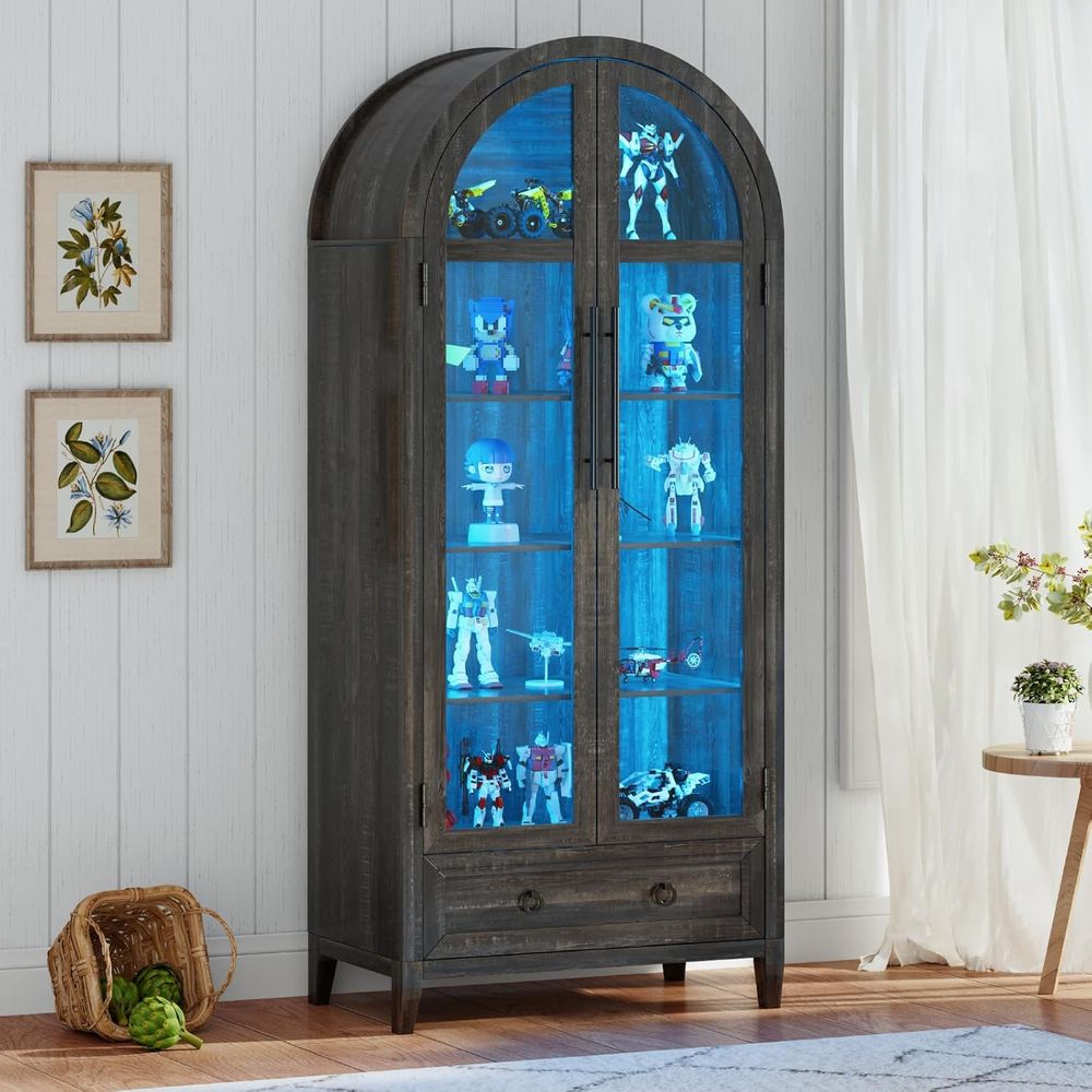 73 Arched Glass Display Cabine - đánh giá và giá Collectible Collection