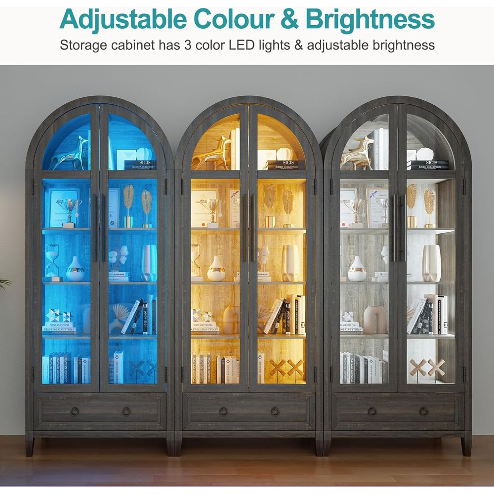 73 Arched Glass Display Cabine - đánh giá và giá Collectible Collection