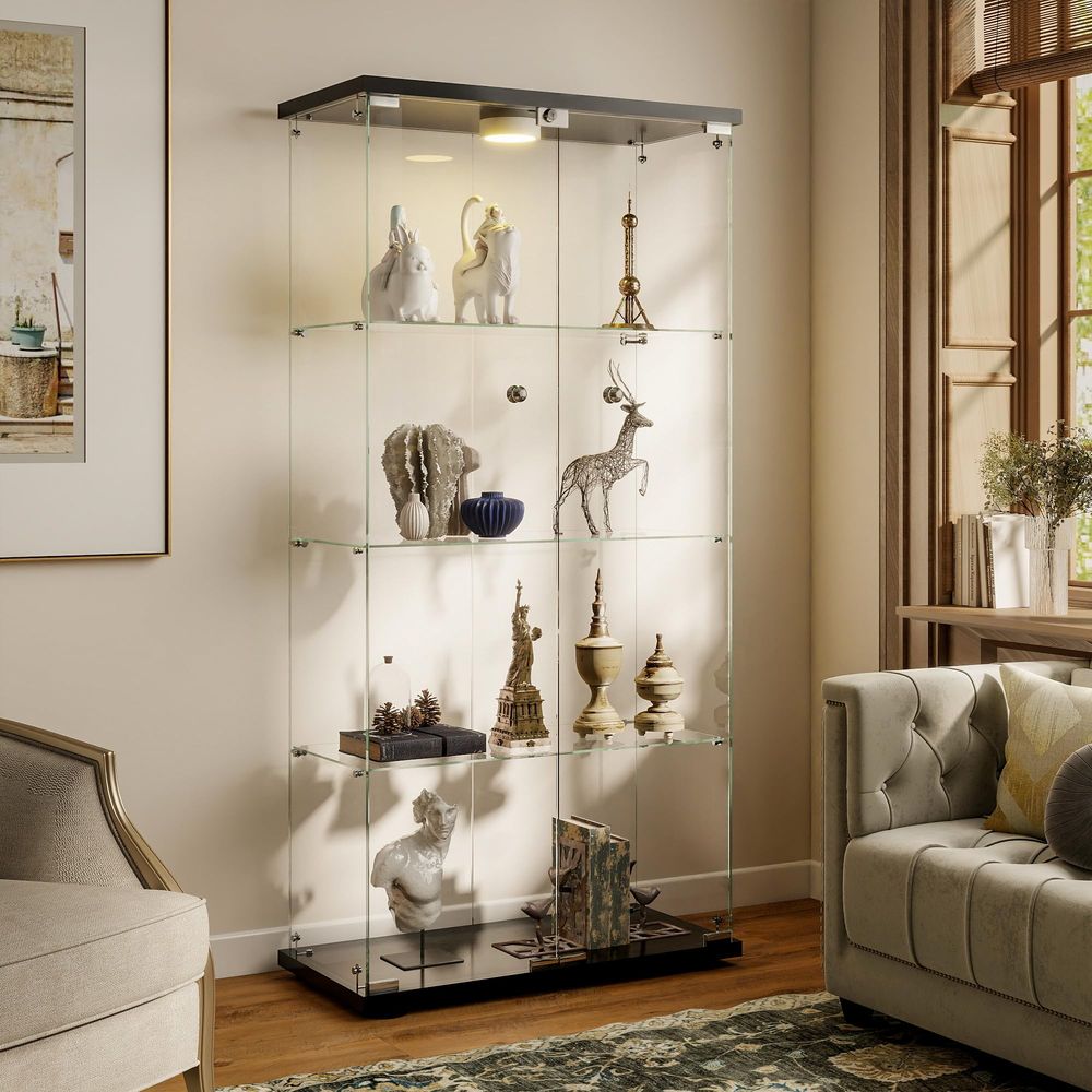 Display Cabinet with LED Light - đánh giá và giá Collectible Collection