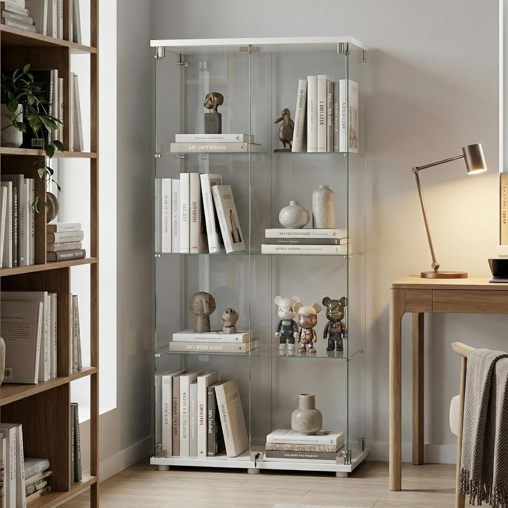 Tempered Glass Display Cabinet - đánh giá và giá Collectible Collection