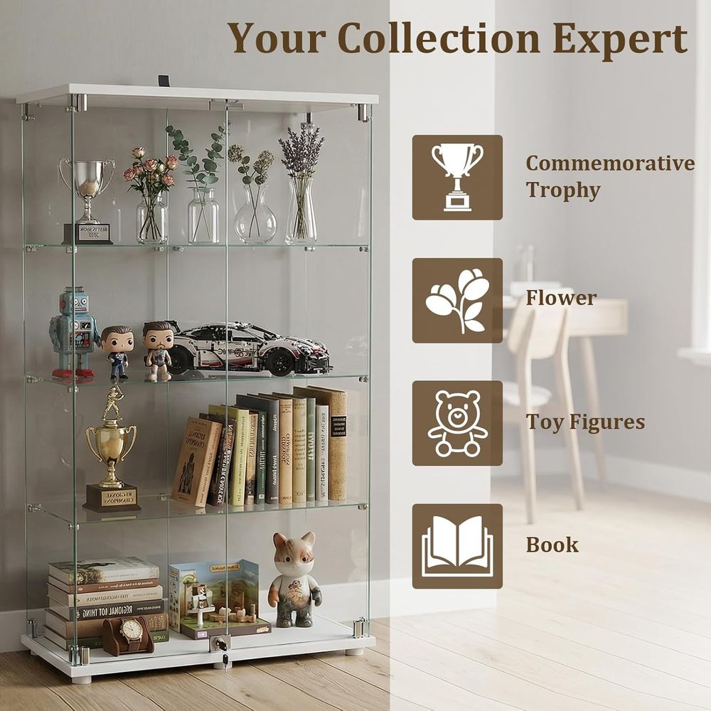 Tempered Glass Display Cabinet - đánh giá và giá Collectible Collection