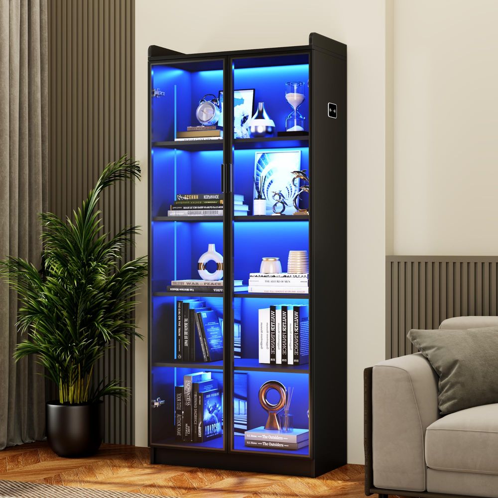 Display Cabinet with Adjustabl - đánh giá và giá Collectible Collection