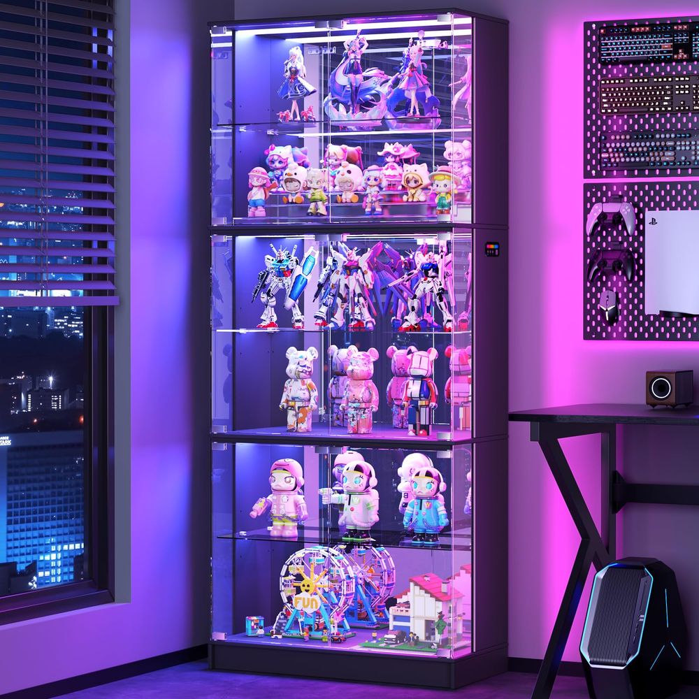 Display Cabinet with Glass Doo - đánh giá và giá Collectible Collection
