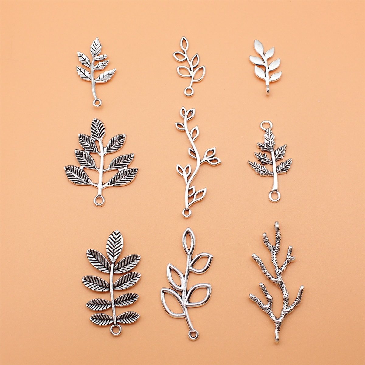 9pcs Antique Silver Color Bran - đánh giá và giá Vintage Collectible Jewelry
