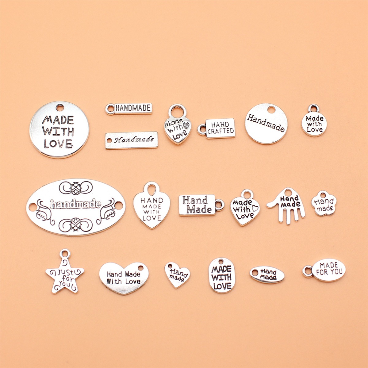 19pcs Antique Silver Color Han - đánh giá và giá Vintage Collectible Jewelry