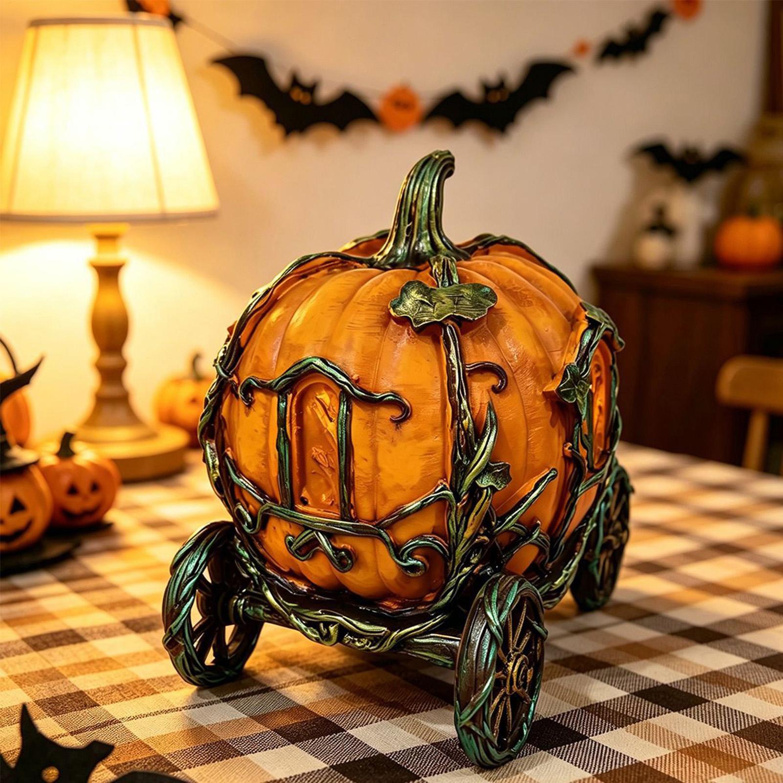 Halloween Pumpkin Decor Resin  - đánh giá và giá Vintage Fairy Figurines Collectible
