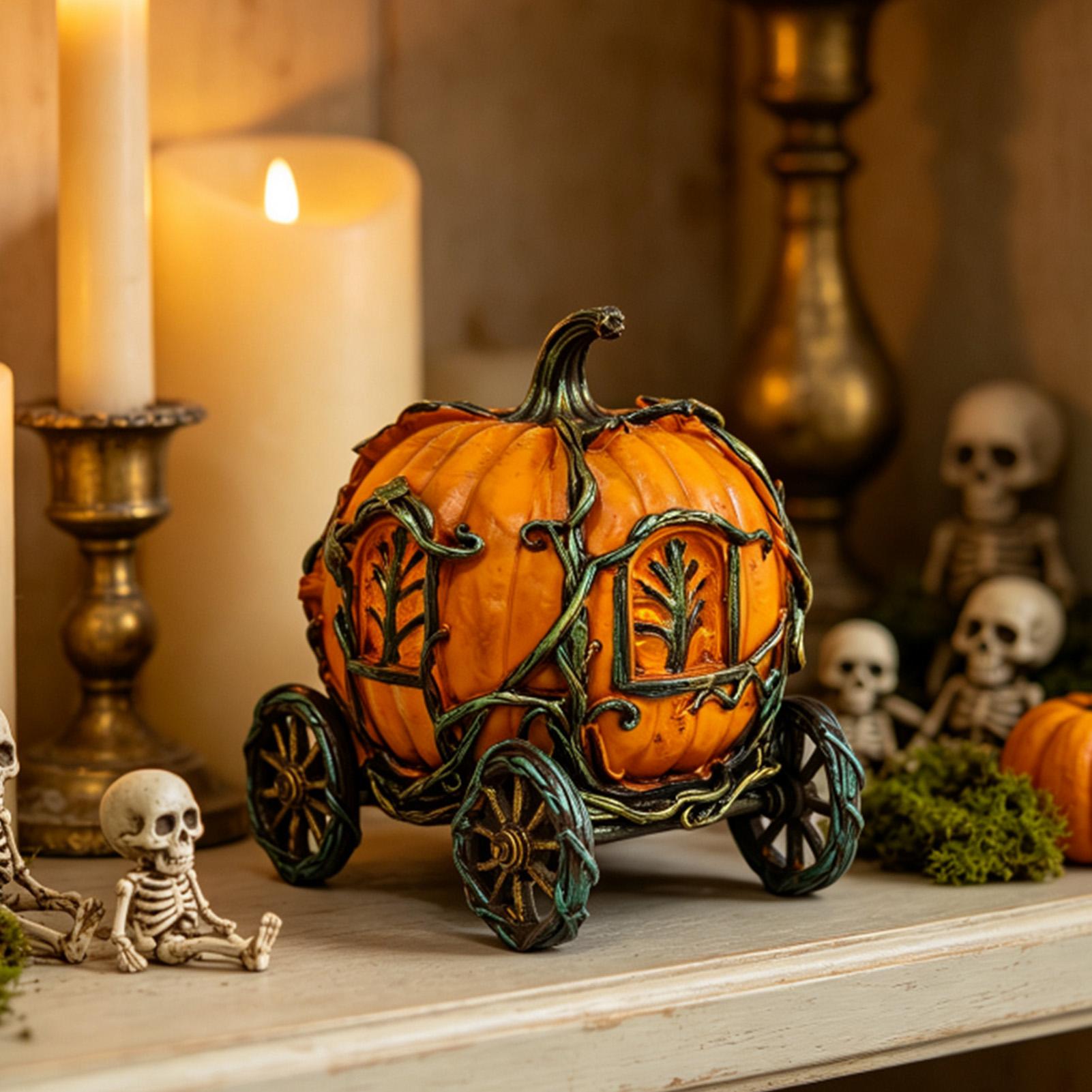 Halloween Pumpkin Decor Resin  - đánh giá và giá Vintage Fairy Figurines Collectible