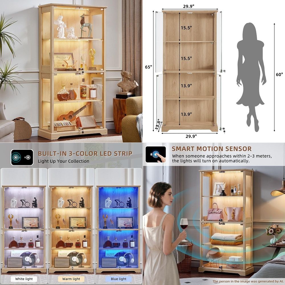 Farmhouse Glass Display Cabine - đánh giá và giá Collectible Collection