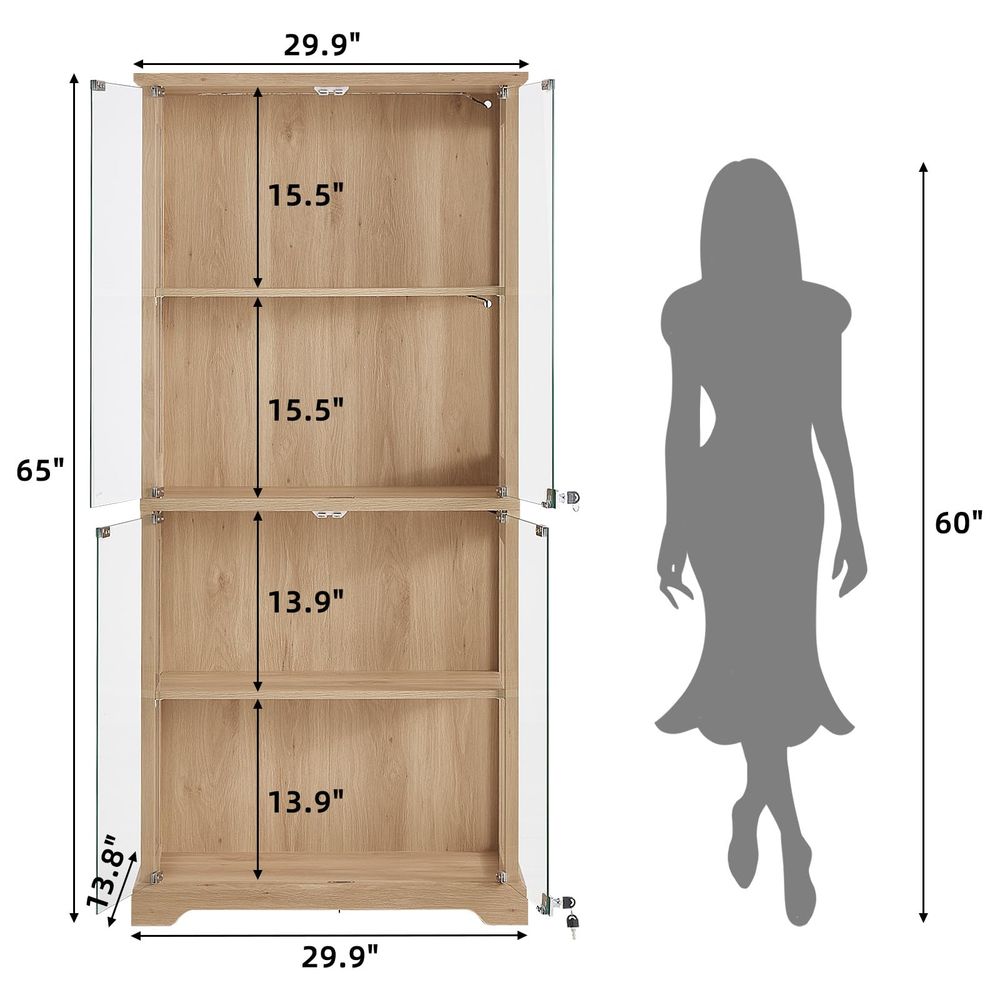 Farmhouse Glass Display Cabine - đánh giá và giá Collectible Collection