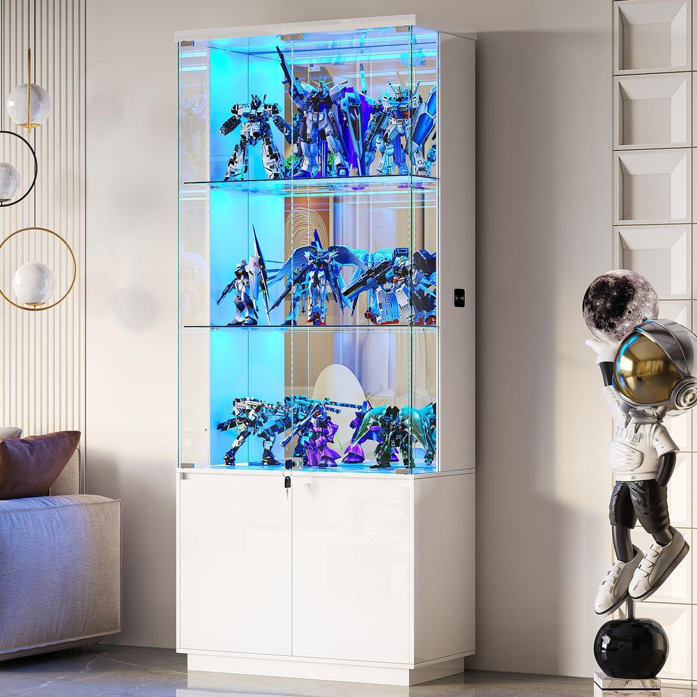 71 Tall Display Cabinet with G - đánh giá và giá Collectible Collection